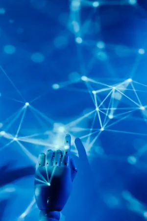 Concepto visual de inteligencia artificial aplicada al desarrollo web